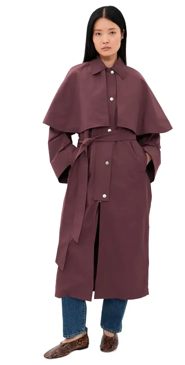 Rodebjer Malin ong Coat Rusty Brown