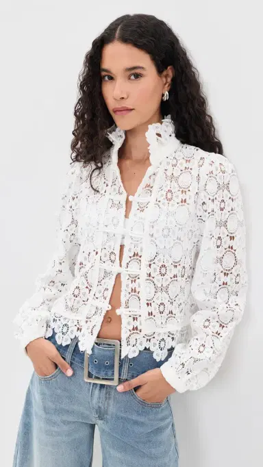 Lioness Overtime Blouse Porcelain | Thumbnail 2