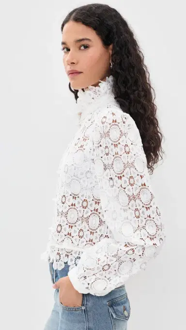 Lioness Overtime Blouse Porcelain | Thumbnail 4