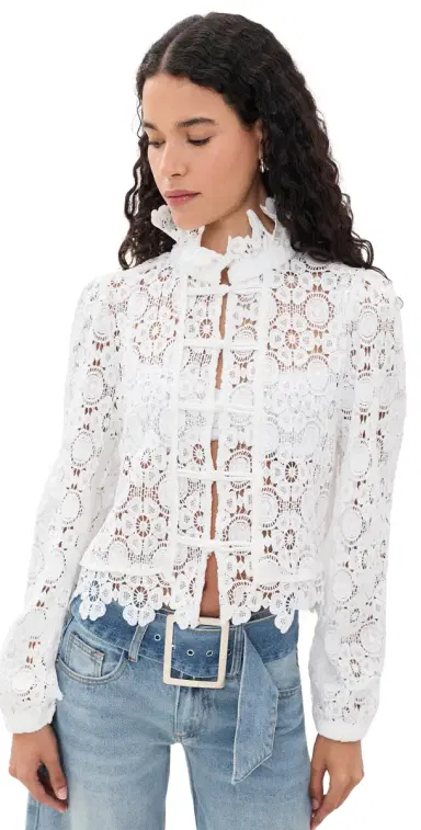 Lioness Overtime Blouse Porcelain | Thumbnail 1