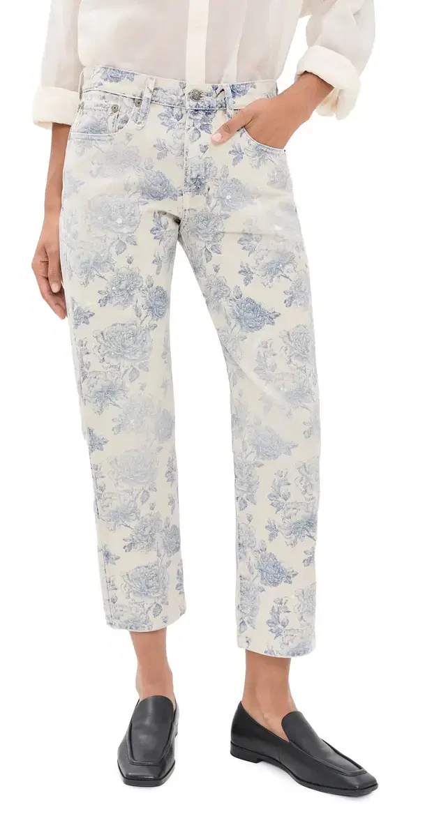 R13 Boyfriend Jeans DUSTBLOOM INDIGO