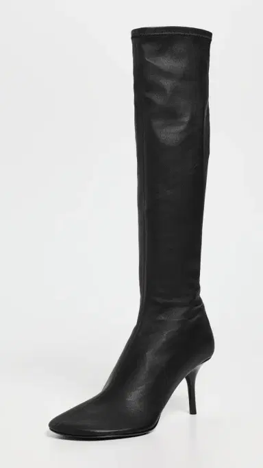 Acne Studios High Leather Boots Black | Thumbnail 2