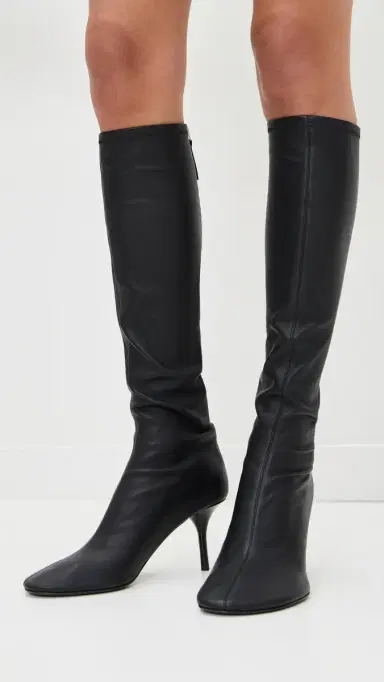 Acne Studios High Leather Boots Black | Thumbnail 3
