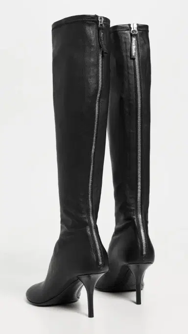 Acne Studios High Leather Boots Black | Thumbnail 6