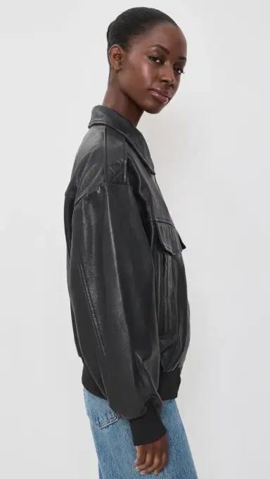 LAMARQUE Trevanna eather Bomber Jacket Black | Thumbnail 4 LAMARQUE Trevanna eather Bomber Jacket Black | Thumbnail 4