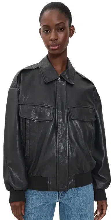 LAMARQUE Trevanna eather Bomber Jacket Black | Thumbnail 1 LAMARQUE Trevanna eather Bomber Jacket Black | Thumbnail 1
