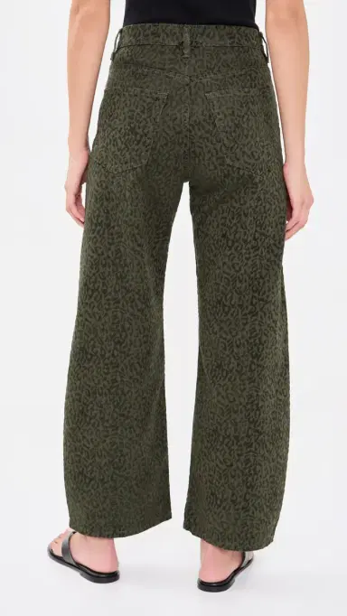 Frame The Bow Crop Flocked Jeans | Thumbnail 3