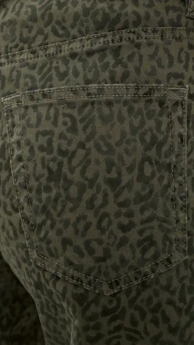 Frame The Bow Crop Flocked Jeans | Thumbnail 6