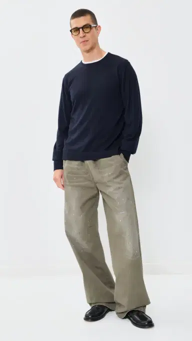 OFFICINE GÉNÉRALE Nina Merino Wool weater Navy | Thumbnail 5 OFFICINE GÉNÉRALE Nina Merino Wool weater Navy | Thumbnail 5