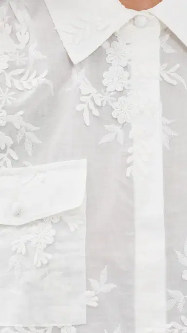 Generation Love Mina 3D Voile hirt White | Thumbnail 6 Generation Love Mina 3D Voile hirt White | Thumbnail 6