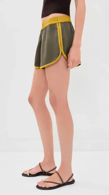 STAUD Aero Satin Shorts Pine Shadow | Thumbnail 4 STAUD Aero Satin Shorts Pine Shadow | Thumbnail 4
