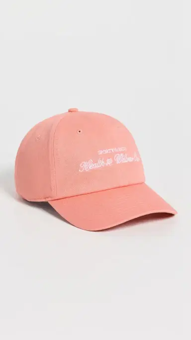 Sporty & Rich H & W Club Cap Flamingo White One Size | Thumbnail 2