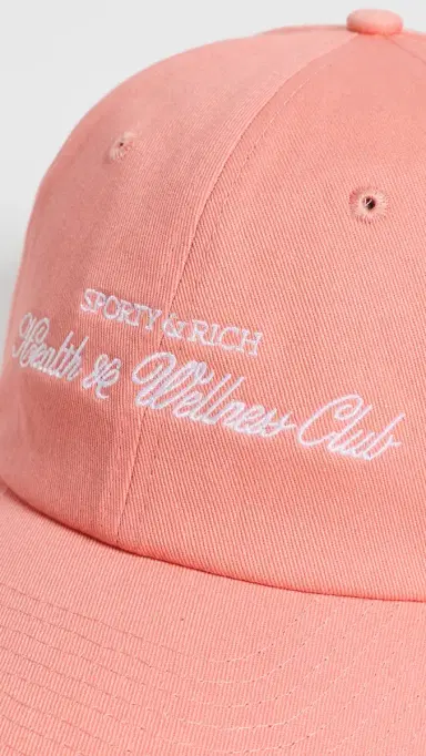 Sporty & Rich H & W Club Cap Flamingo White One Size | Thumbnail 5