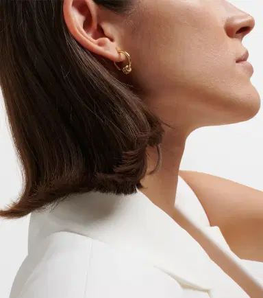 Spinelli Kilcollin Ara 18kt gold earrings with white diamonds | Thumbnail 3 Spinelli Kilcollin Ara 18kt gold earrings with white diamonds | Thumbnail 3