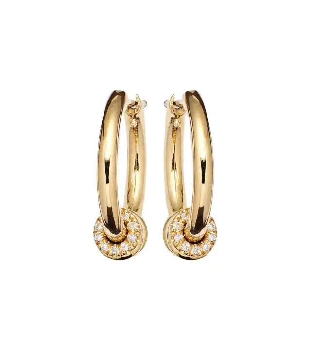 Spinelli Kilcollin Ara 18kt gold earrings with white diamonds
