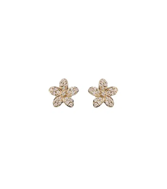 Sydney Evan 14kt gold earrings with diamonds