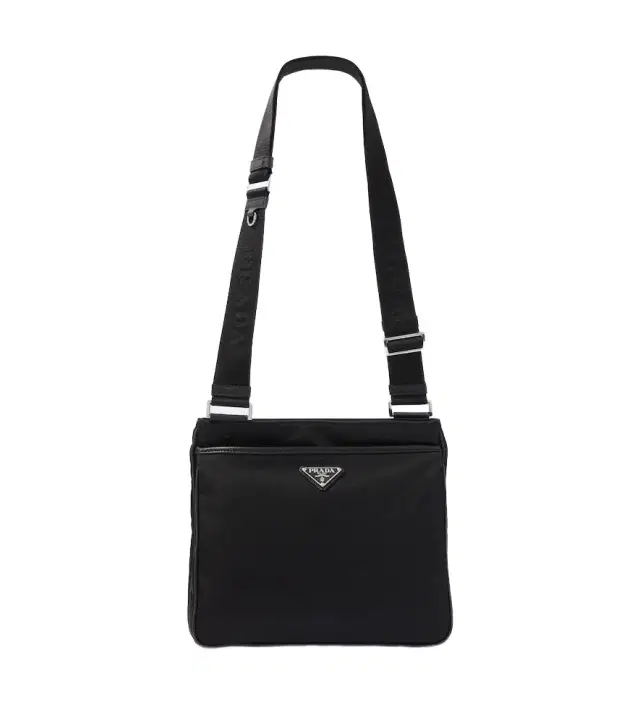 Prada Re-Nylon leather-trimmed shoulder bag