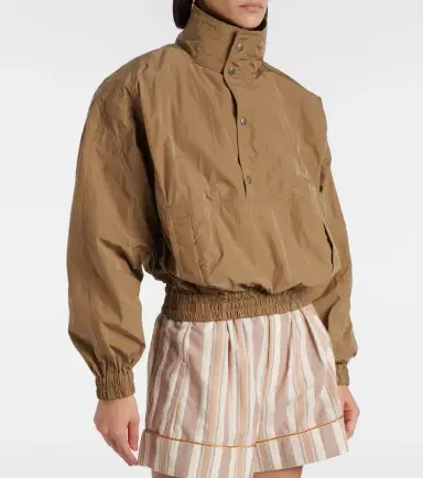 Saint Laurent Gathered canvas jacket | Thumbnail 4 Saint Laurent Gathered canvas jacket | Thumbnail 4