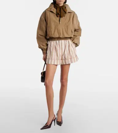 Saint Laurent Gathered canvas jacket | Thumbnail 6 Saint Laurent Gathered canvas jacket | Thumbnail 6