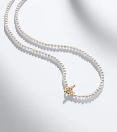 David Yurman Pearl Classics Petite 18kt gold necklace with freshwater pearls and diamonds | Thumbnail 2 David Yurman Pearl Classics Petite 18kt gold necklace with freshwater pearls and diamonds | Thumbnail 2