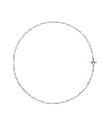 David Yurman Pearl Classics Petite 18kt gold necklace with freshwater pearls and diamonds | Thumbnail 1 David Yurman Pearl Classics Petite 18kt gold necklace with freshwater pearls and diamonds | Thumbnail 1