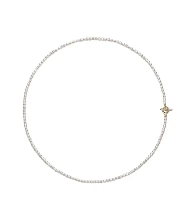 David Yurman Pearl Classics Petite 18kt gold necklace with freshwater pearls and diamonds