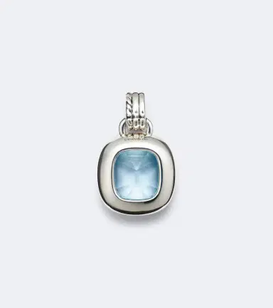 David Yurman DY Mercer 18kt gold and sterling silver pendant with topaz and diamonds | Thumbnail 2 David Yurman DY Mercer 18kt gold and sterling silver pendant with topaz and diamonds | Thumbnail 2
