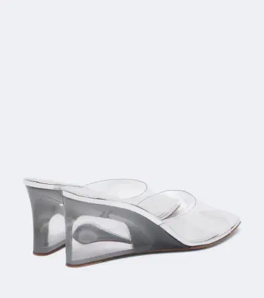Amina Muaddi Lupita PVC wedge mules | Thumbnail 2 Amina Muaddi Lupita PVC wedge mules | Thumbnail 2