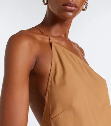Taller Marmo Antelope fringe-trimmed asymmetric midi dress | Thumbnail 3