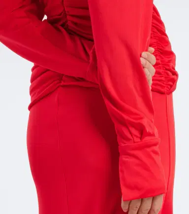 David Koma Cutout ruched jersey gown | Thumbnail 4