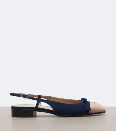 Valentino Garavani Valet Du Roi suede slingback flats | Thumbnail 2