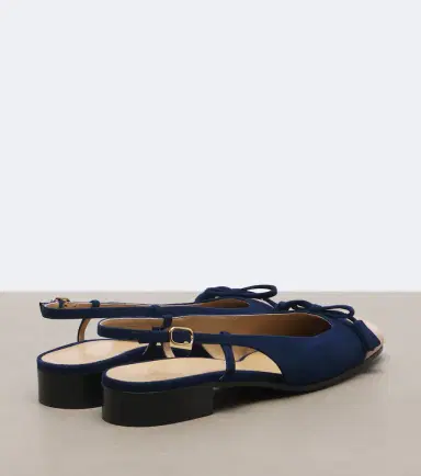 Valentino Garavani Valet Du Roi suede slingback flats | Thumbnail 4