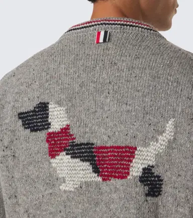 Thom Browne Hector intarsia wool and mohair cardigan | Thumbnail 2 Thom Browne Hector intarsia wool and mohair cardigan | Thumbnail 2