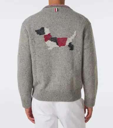 Thom Browne Hector intarsia wool and mohair cardigan | Thumbnail 6 Thom Browne Hector intarsia wool and mohair cardigan | Thumbnail 6