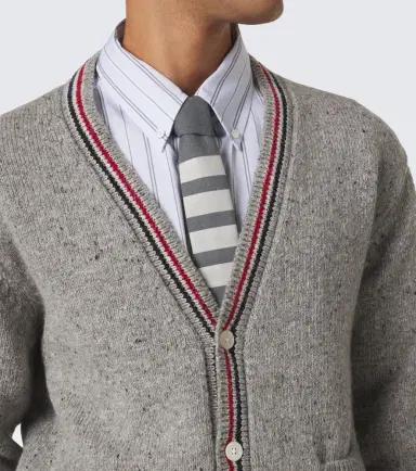 Thom Browne Hector intarsia wool and mohair cardigan | Thumbnail 7 Thom Browne Hector intarsia wool and mohair cardigan | Thumbnail 7