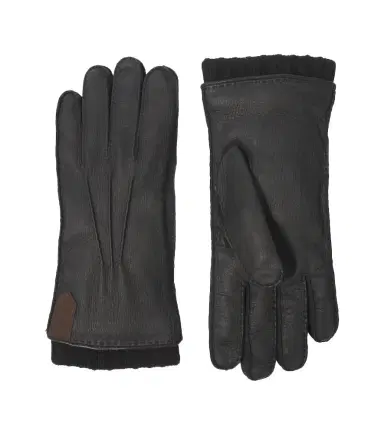 Canali Cashmere-trimmed leather gloves | Thumbnail 1