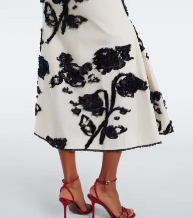 Erdem Fil coupé poplin midi dress | Thumbnail 5 Erdem Fil coupé poplin midi dress | Thumbnail 5