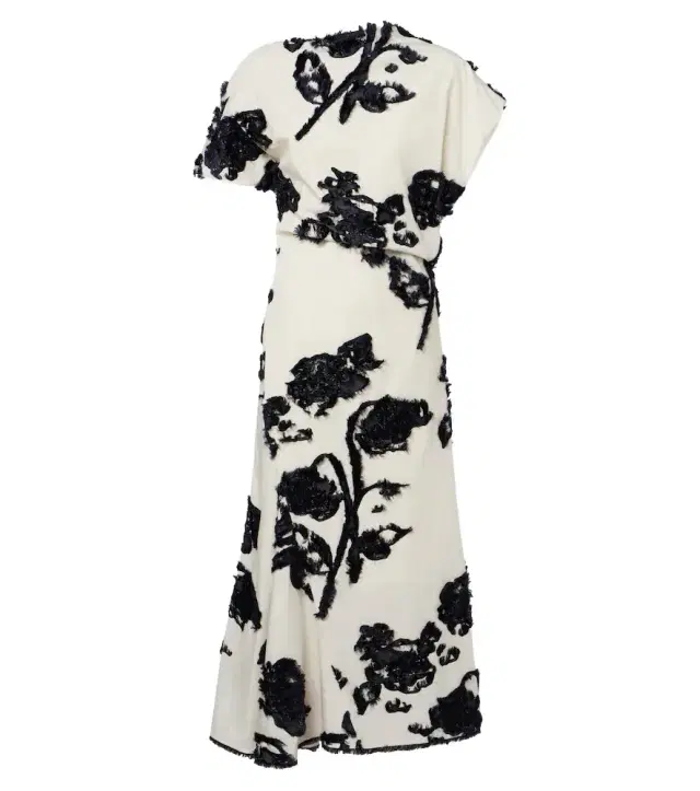 Erdem Fil coupé poplin midi dress