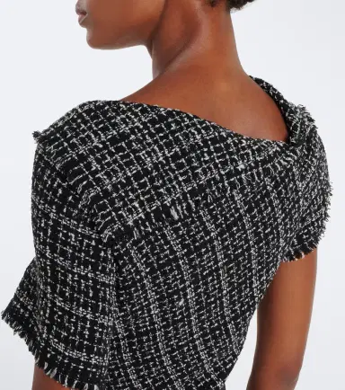 Erdem Checked cotton-blend tweed midi dress | Thumbnail 4 Erdem Checked cotton-blend tweed midi dress | Thumbnail 4