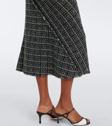 Erdem Checked cotton-blend tweed midi dress | Thumbnail 5 Erdem Checked cotton-blend tweed midi dress | Thumbnail 5