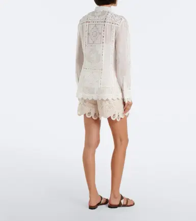 Elie Saab Macramé shorts | Thumbnail 4 Elie Saab Macramé shorts | Thumbnail 4