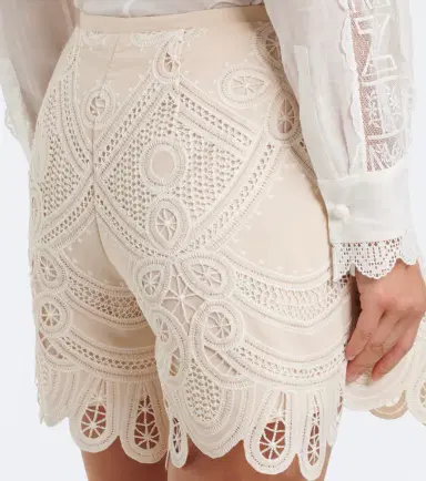 Elie Saab Macramé shorts | Thumbnail 5 Elie Saab Macramé shorts | Thumbnail 5