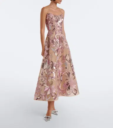 Elie Saab Embellished tulle bustier dress | Thumbnail 3