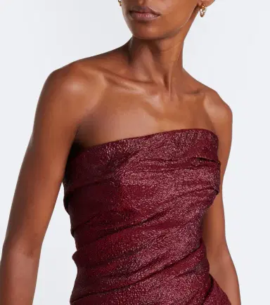 Marmar Halim Draped strapless bustier gown | Thumbnail 5