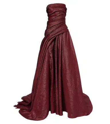 Marmar Halim Draped strapless bustier gown | Thumbnail 1