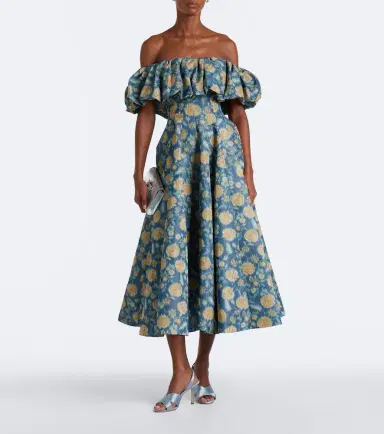 Markarian Freesia floral off-shoulder bustier dress | Thumbnail 2 Markarian Freesia floral off-shoulder bustier dress | Thumbnail 2