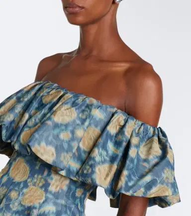 Markarian Freesia floral off-shoulder bustier dress | Thumbnail 3 Markarian Freesia floral off-shoulder bustier dress | Thumbnail 3