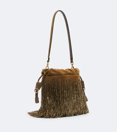Etro Kalispera Small fringed suede shoulder bag | Thumbnail 2