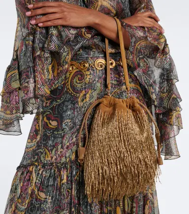 Etro Kalispera Small fringed suede shoulder bag | Thumbnail 5