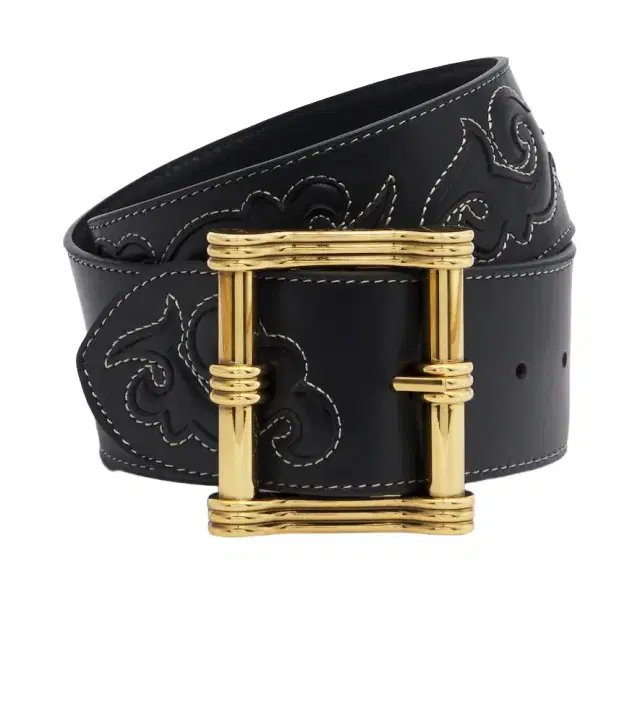 Etro Embroidered leather belt